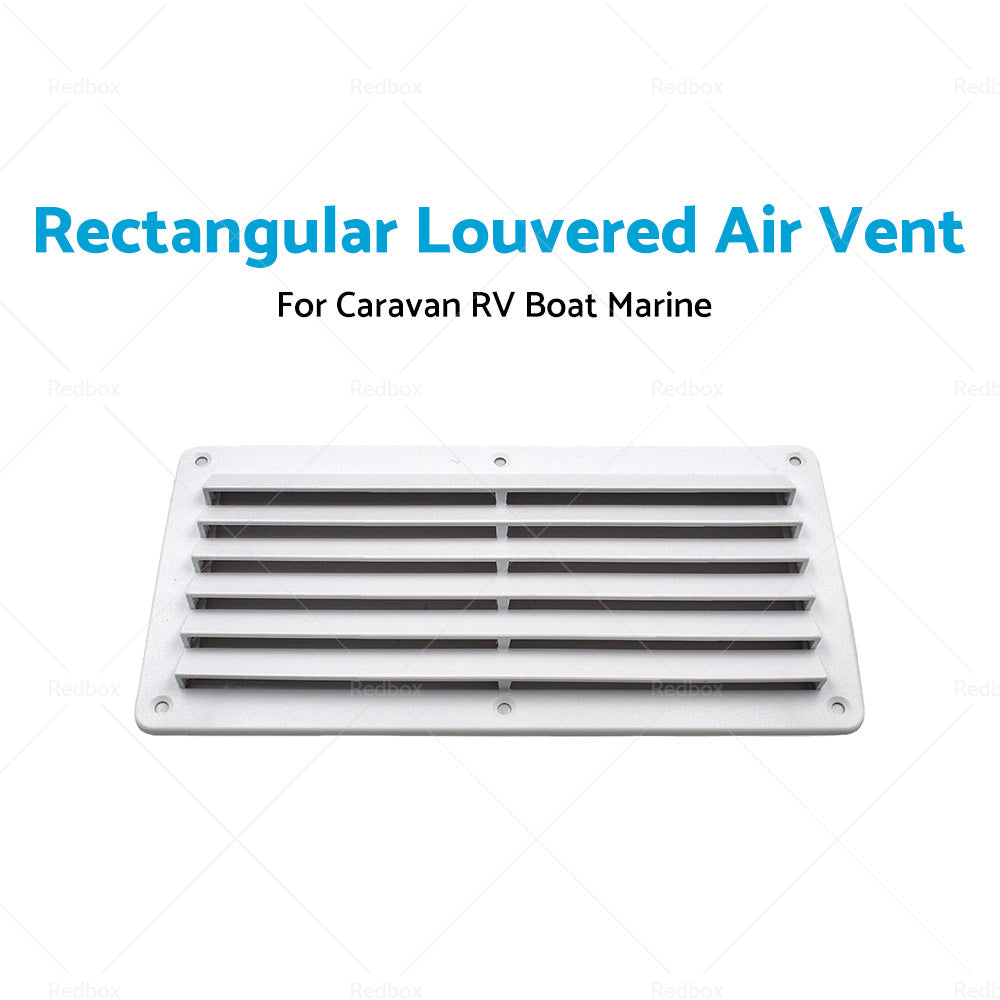 Rectangular Louvered Air Vent or Dent Vent For Caravan RV Boat Marine 260 x 125mm-3