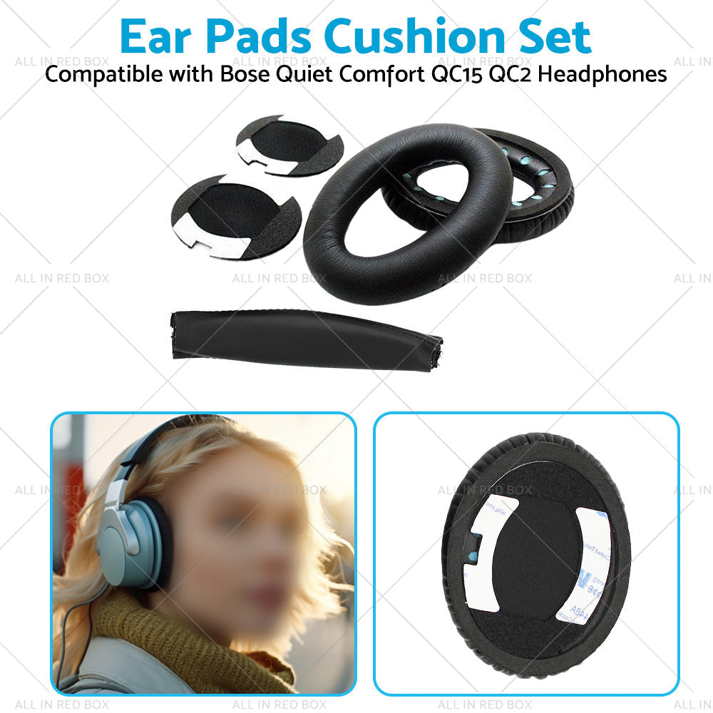 Ear Pads Headband Suitable for QuietComfort 2 QC2 QC15 QC25 Bose Earphones-3