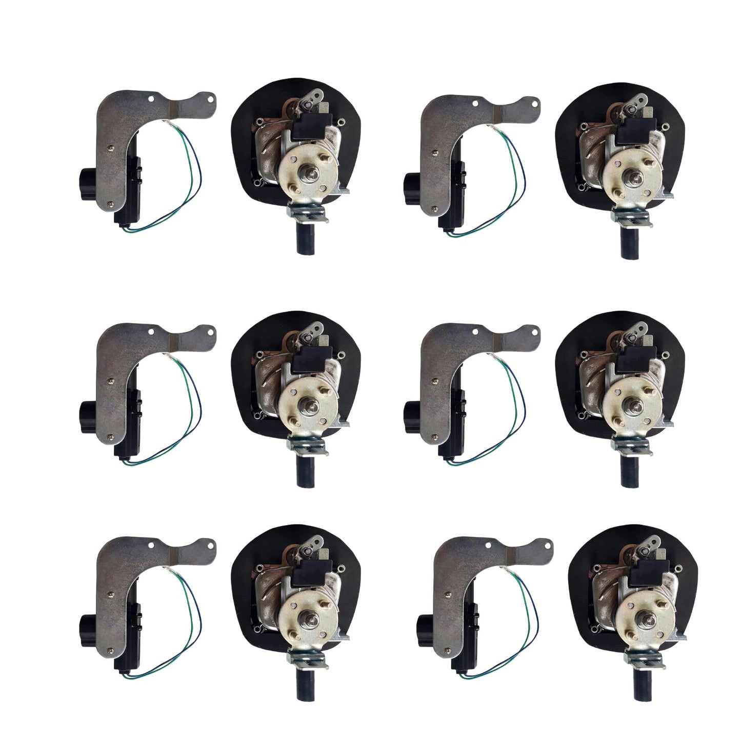 6 Set Chrome Power Operated Recessed Folding Whale Tail T-Lock Handle Toolbox-2