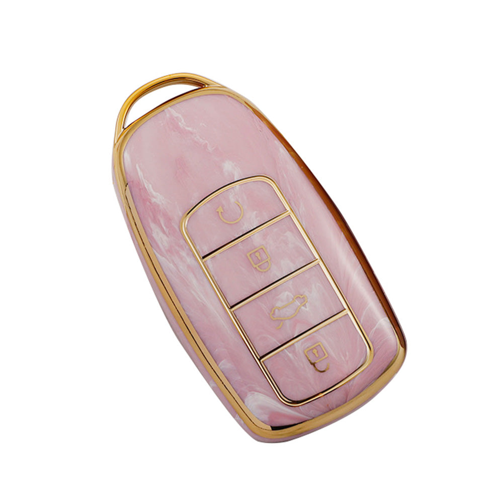Car Remote Key Fob Case Cover TPU Pink Suitable For Chery Omoda 5-4