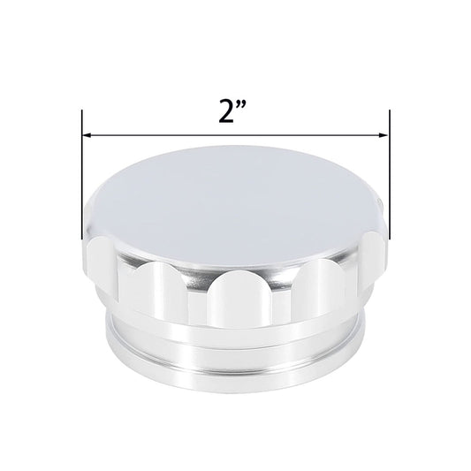 2in Aluminium Alloy Weld-On Filler Neck And Cap Suitable For Oil Fuel Water Tank Silver-1