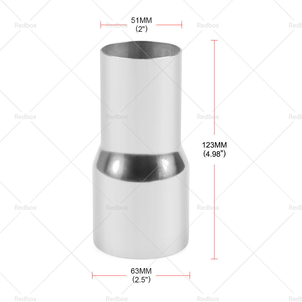 2 Up To 3 Inch OD Adaptor Steel Exhaust Tube Pipe Adapter Reducer - 2. 25 2. 5 3-4