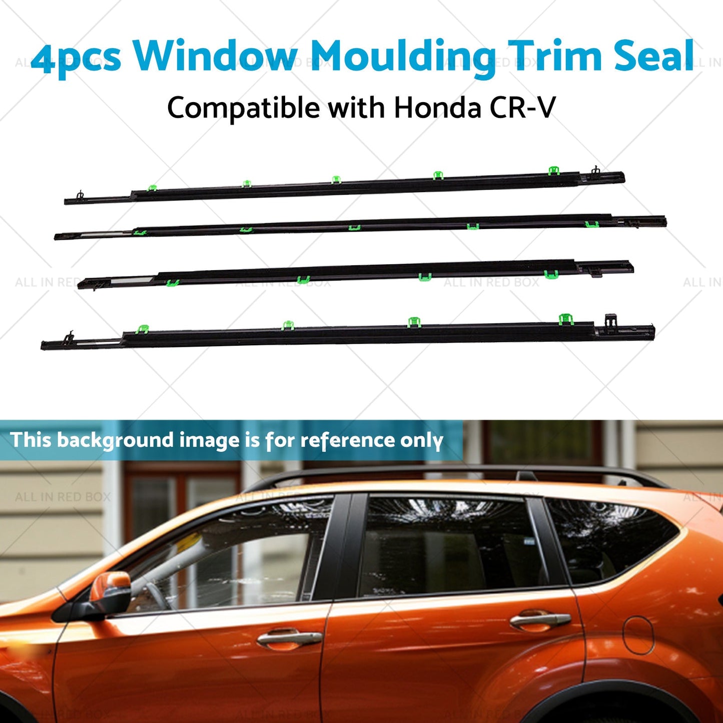 Black Weatherstrip Window Moulding Trim Seal Suitable For Honda CR-V CRV 07-11-3
