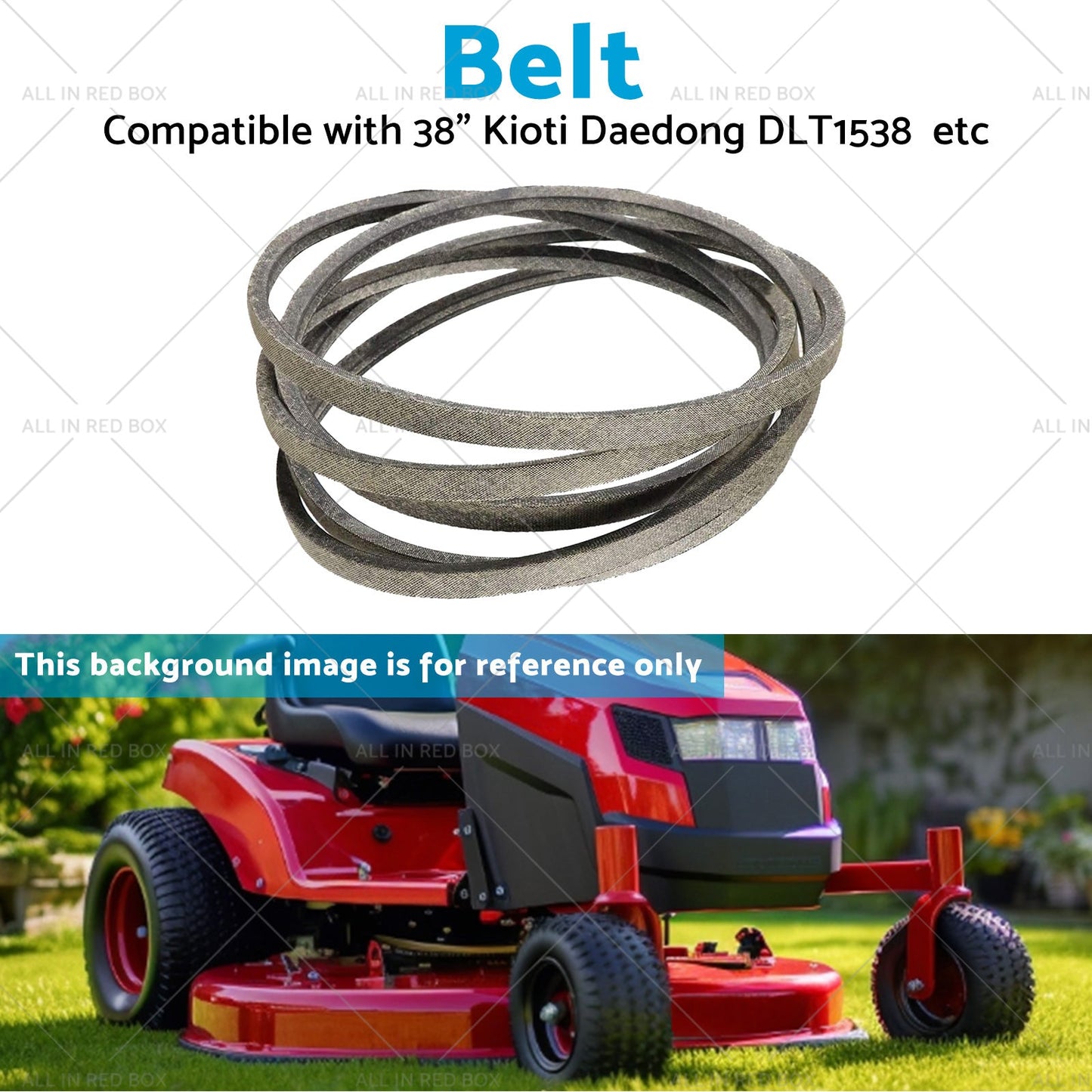 Deck Belt Suitable for 38inch Kioti Daedong Masport G3800 White Outdoor LT125-3