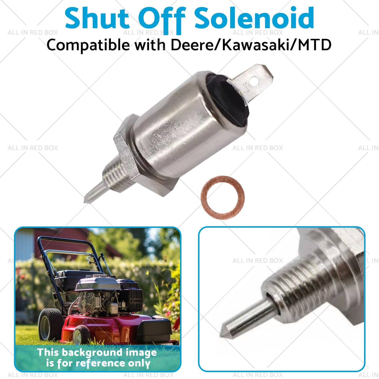 Shut Off Solenoid Suitable for Deere or Kawasaki or MTD 21188-2011 and M138477 X475-2