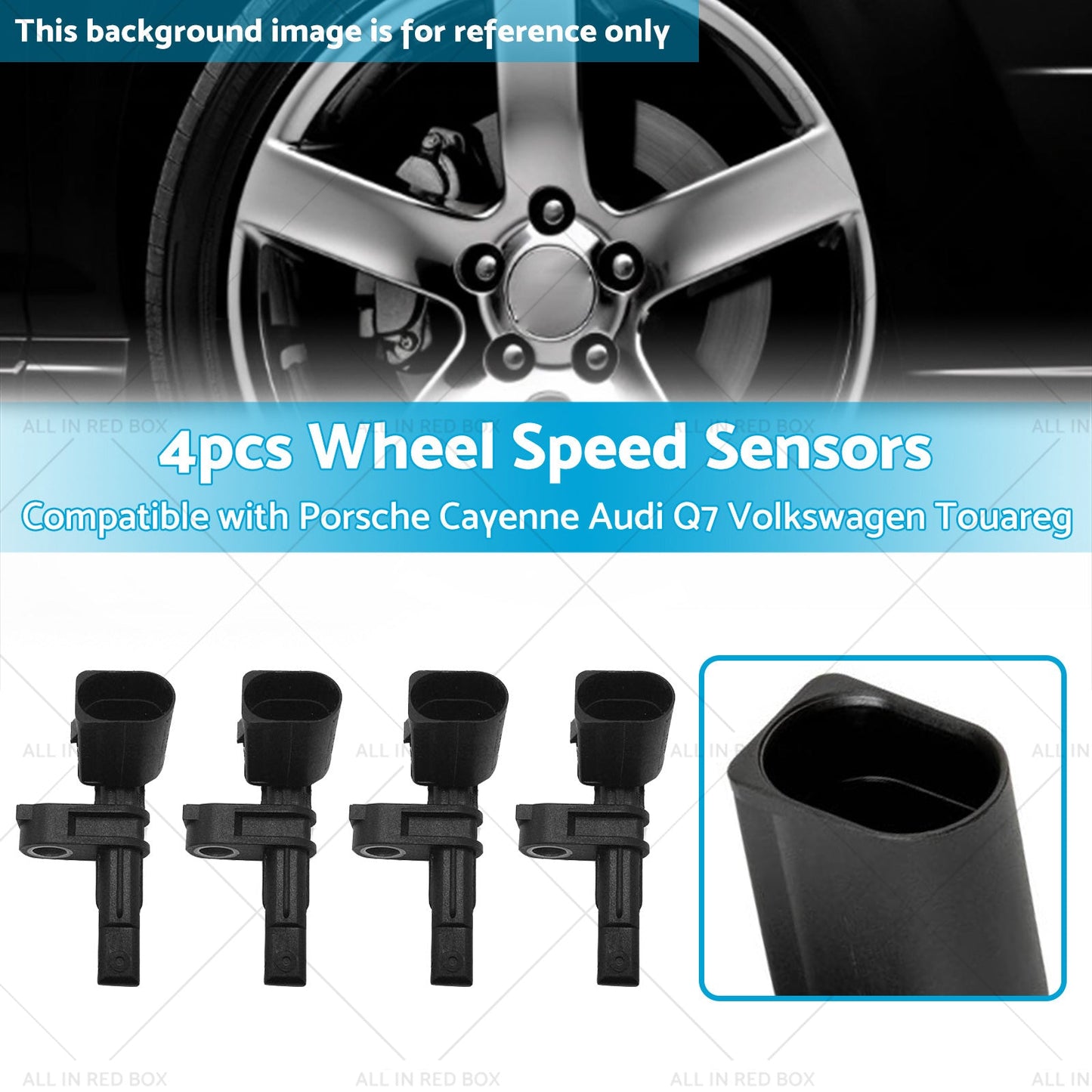 4x Wheel Speed Sensor Suitablefor Audi Q7 4LB Porsche Cayenne 92A VW Touareg 7P5-2