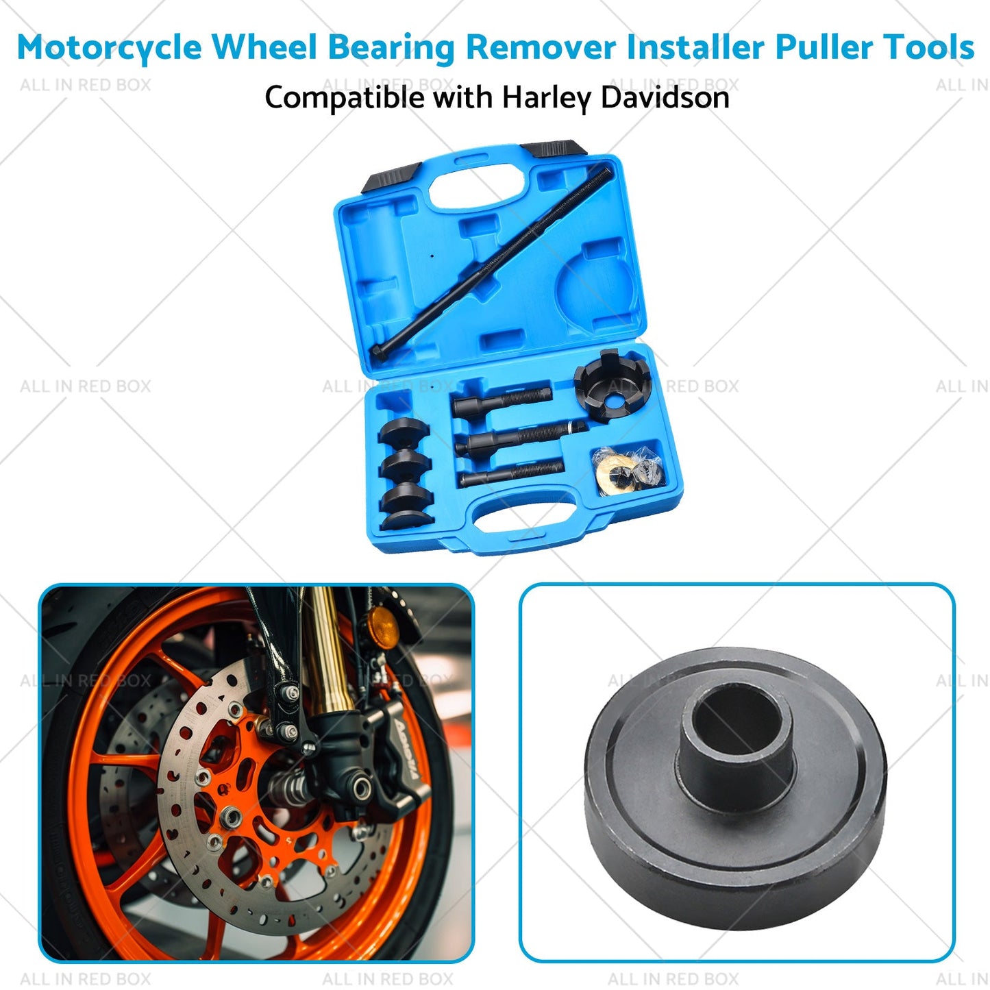 Motorcycle Wheel Bearing Remover Installer Puller Tools Suitable For Davidson-4