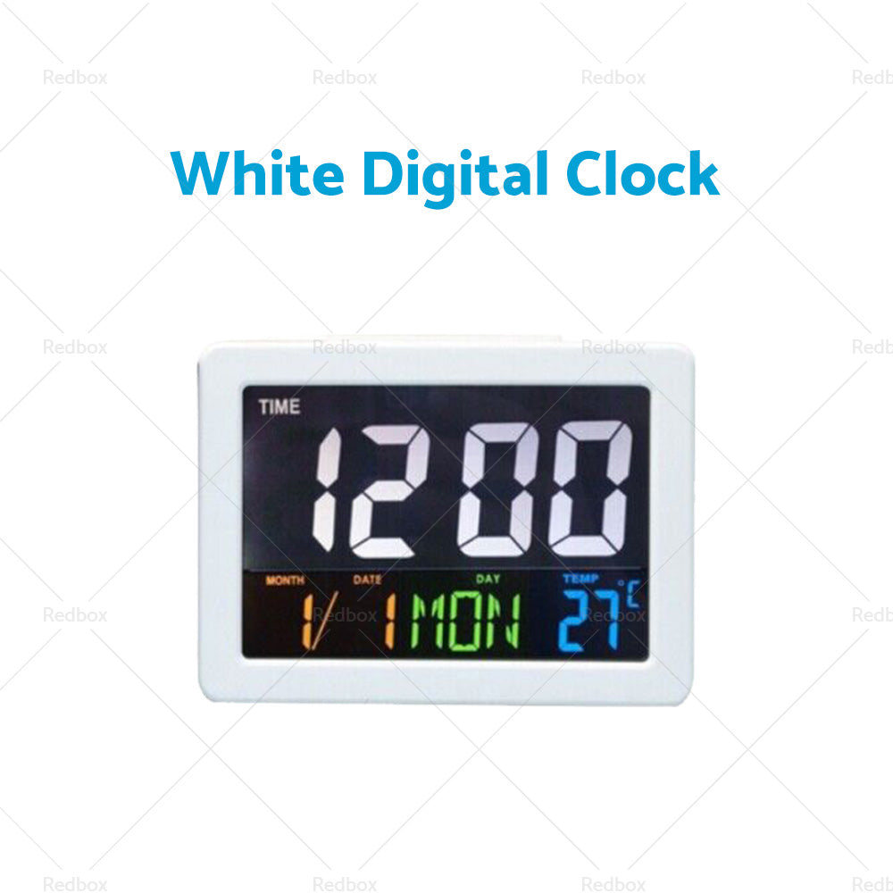 Digital Home Large Big Jumbo LED Wall Desk Clock With Calendar Temperature AU-6
