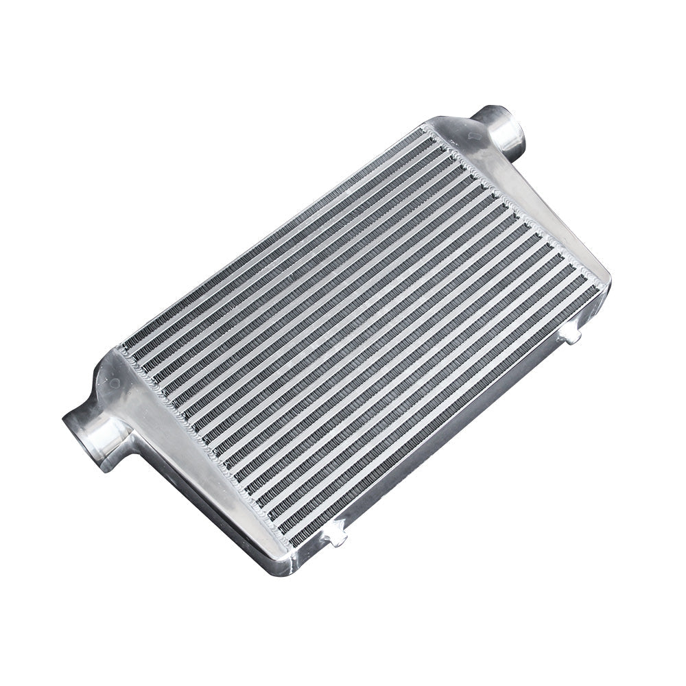 3 Inch Universal Aluminum Intercooler Turbo Bar Plate Front Mount FMIC 450x300x76mm-4