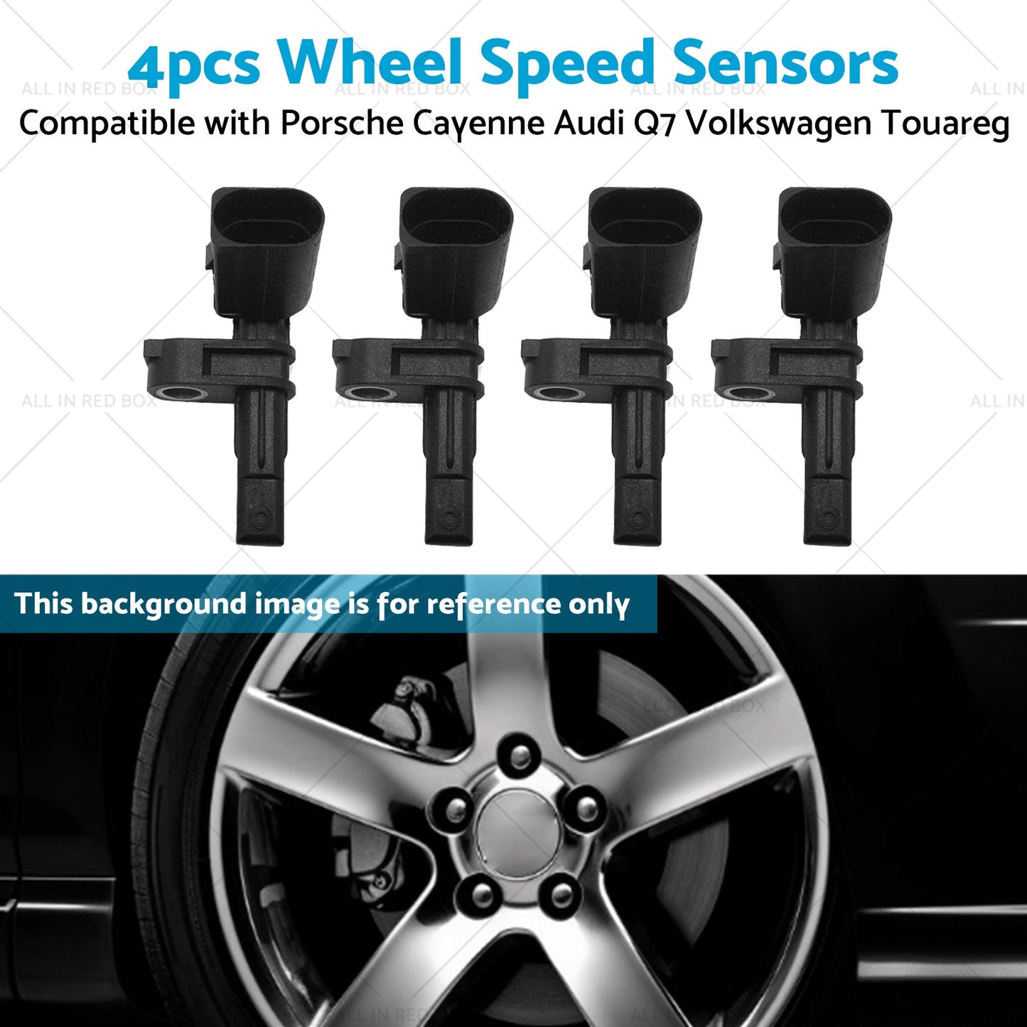 4x Wheel Speed Sensor Suitablefor Audi Q7 4LB Porsche Cayenne 92A VW Touareg 7P5-4
