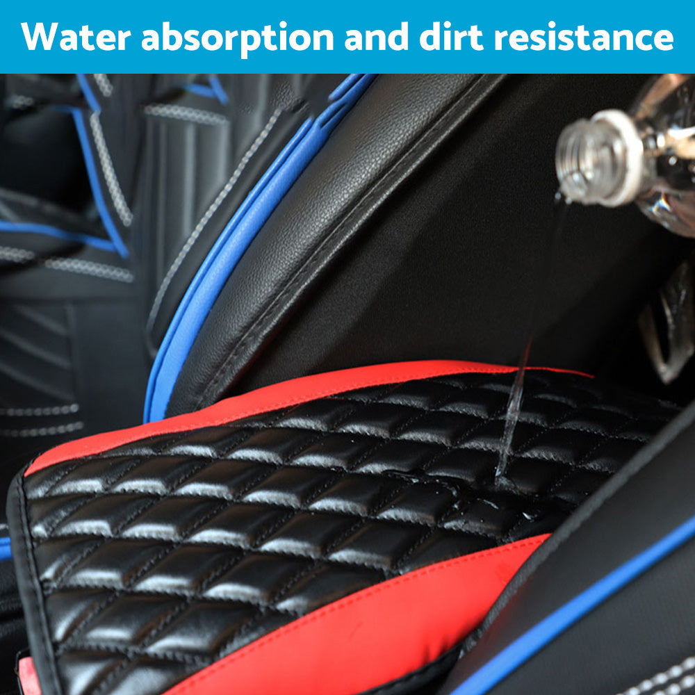 Universal Car Armrest Cushion Cover Suitable For Center Console Box PU Leather Pad Protector-4