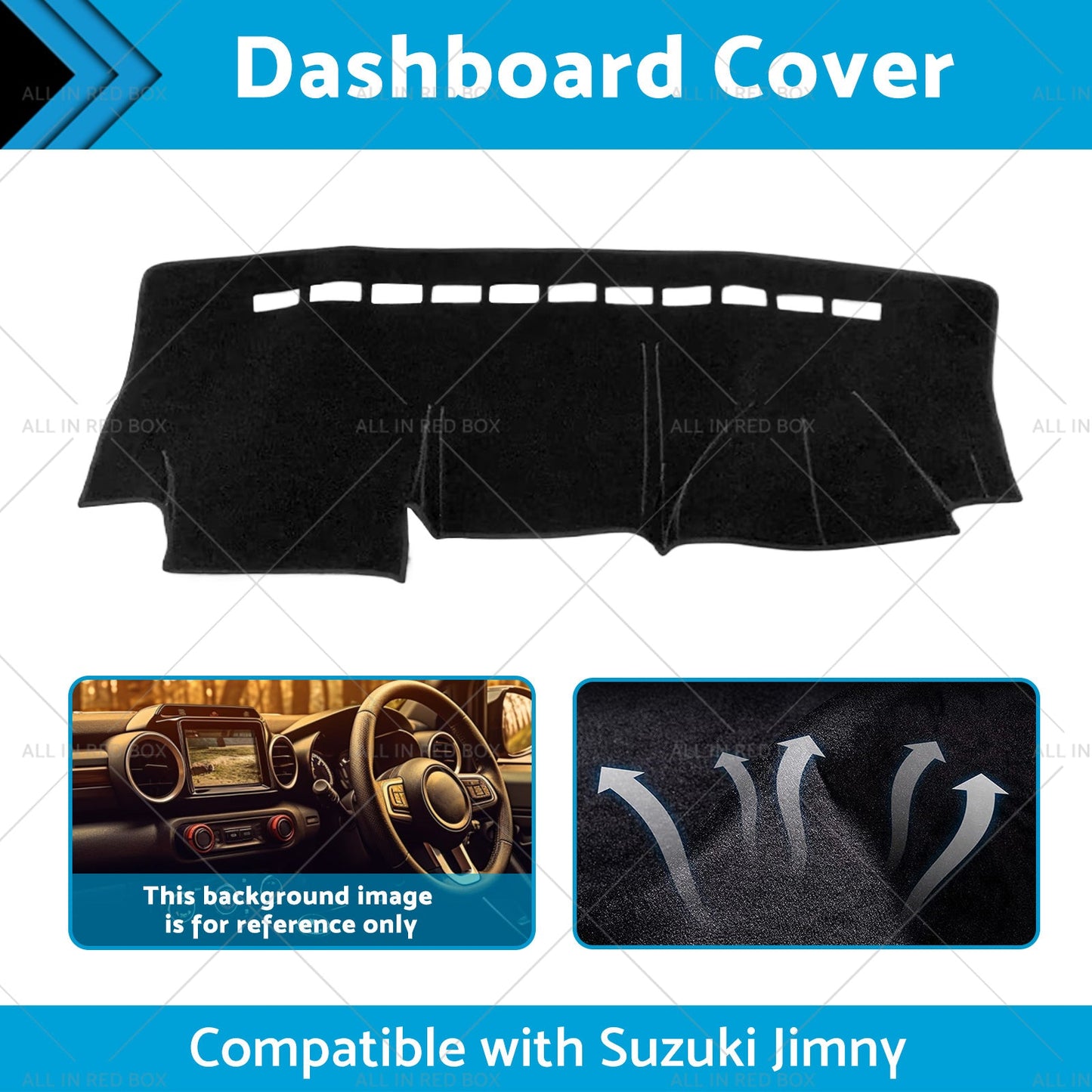 RHD Dashmat Dash Mat For Suzuki Jimny 1998-2018 Dashboard Cover Non-slip-1