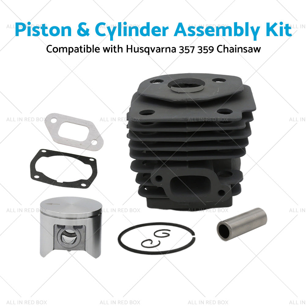 Piston and Cylinder Assembly Kit Suitable for Husqvarna 357 359 Chainsaw 47mm-4