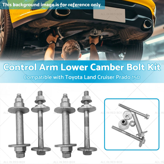 4x Lower Control Arm Camber Bolt Kit Suitable For Toyota Land Cruiser Prado 150-1