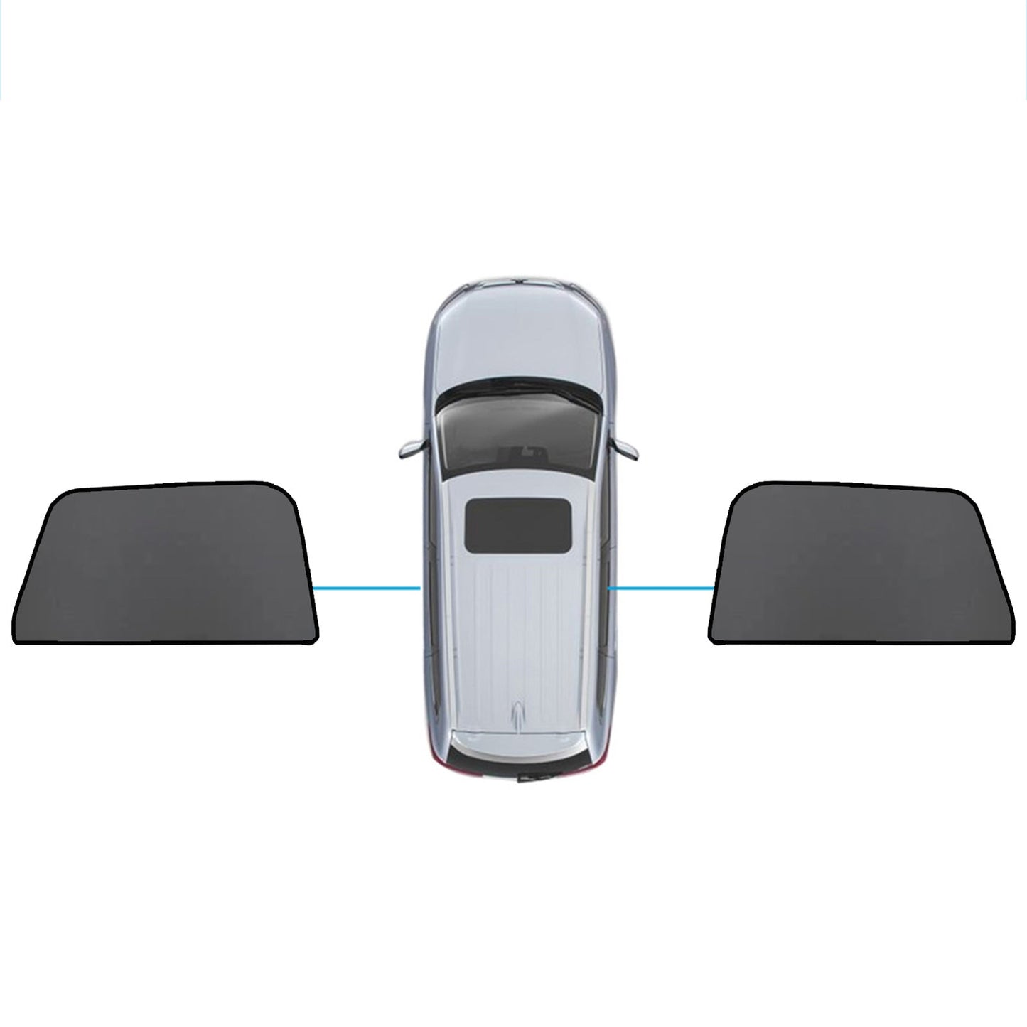 Car Window Sun Shade Magnetic Sun Blind Mesh Suitable for BMW X5 F95 G05 2018-On-2
