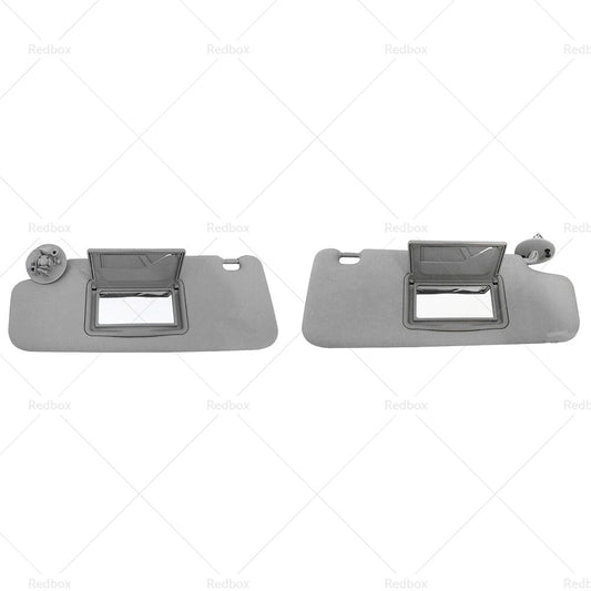 Pair Sun Visor Left Right Suitable For Holden Barina TM 2011-2018 Grey-1