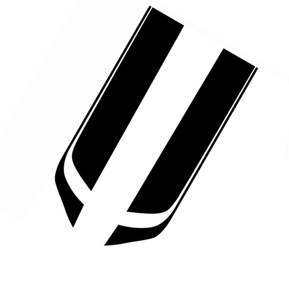 2x Wide Black Racing Car Hood Stripe Decals Vinyl Bonnet Stickers Suitable For Universal Cars-2