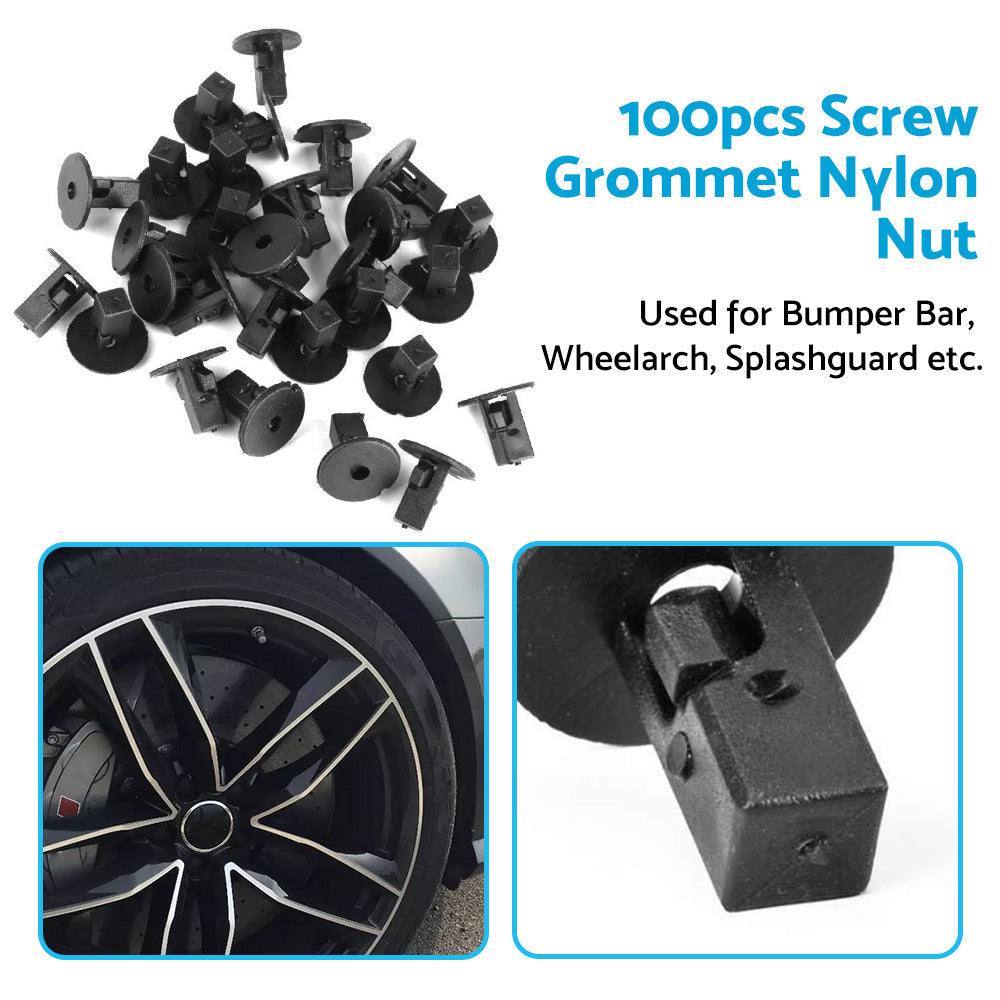 Screw Grommet Trim Clip Wheelarch Inner Guard Bumper Nut Suitable For Toyota-4