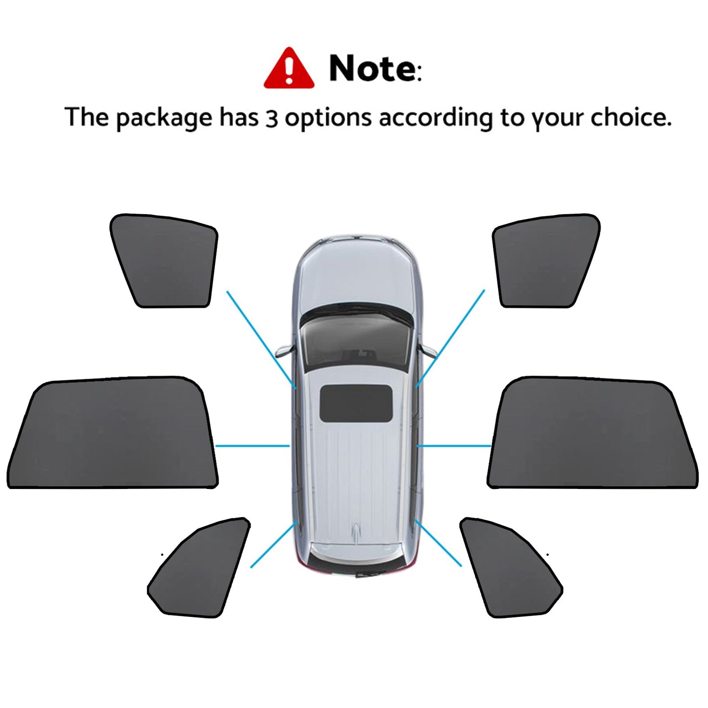 Car Window Sun Shade Magnetic Sun Blind Mesh Suitable for BMW X5 F95 G05 2018-On-1