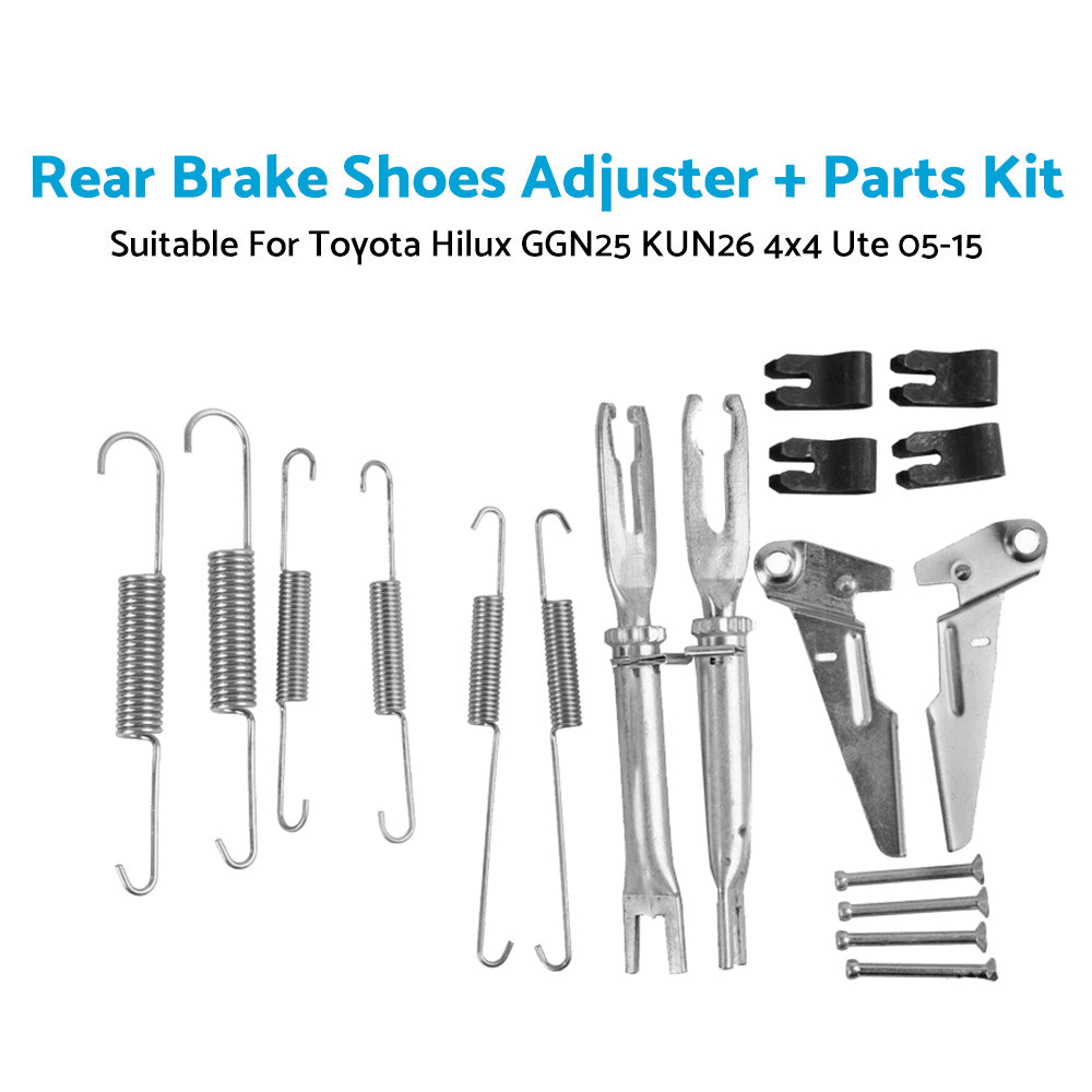 Rear Brake Shoes AdjusterParts Kit Suitable ForToyota Hilux GGN25 KUN26 4x4 Ute-4