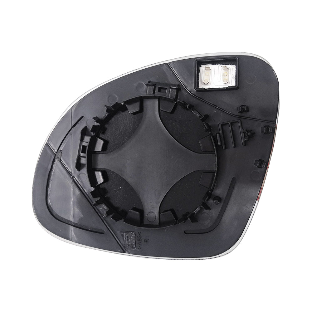 Right Driver Side Heated Mirror Glass with Back Plate Suitable For VW Golf MK5 2004–2008-3