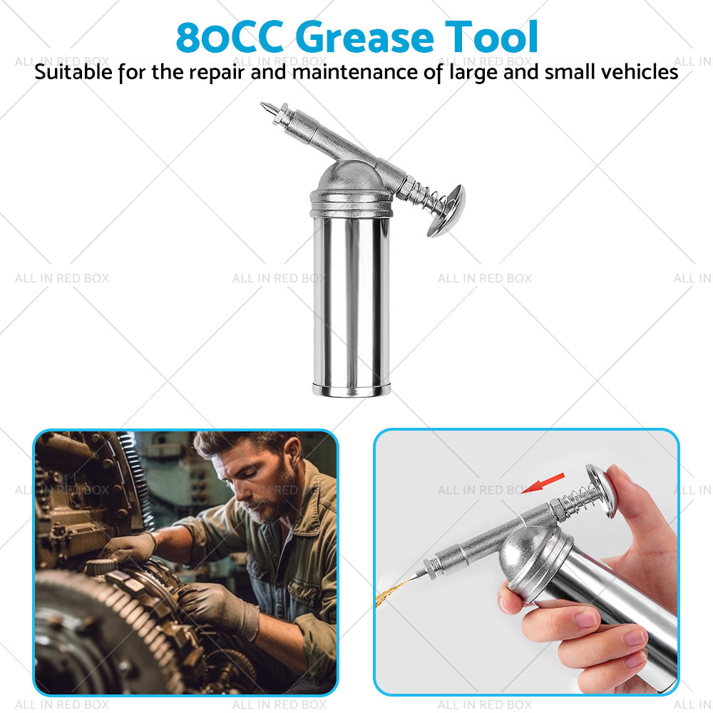 Metal Grease Gun For Chainsaw Chain Bar Sprocket Nose and Brushcutter Head Bearing-2