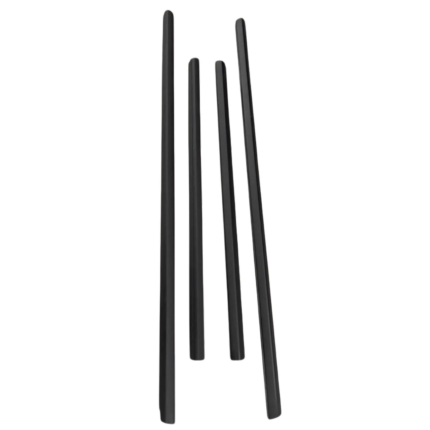 4Pcs Door Seal Weatherstrip Kit Black Rubber Suitable For Honda Jazz 2008-2013-4