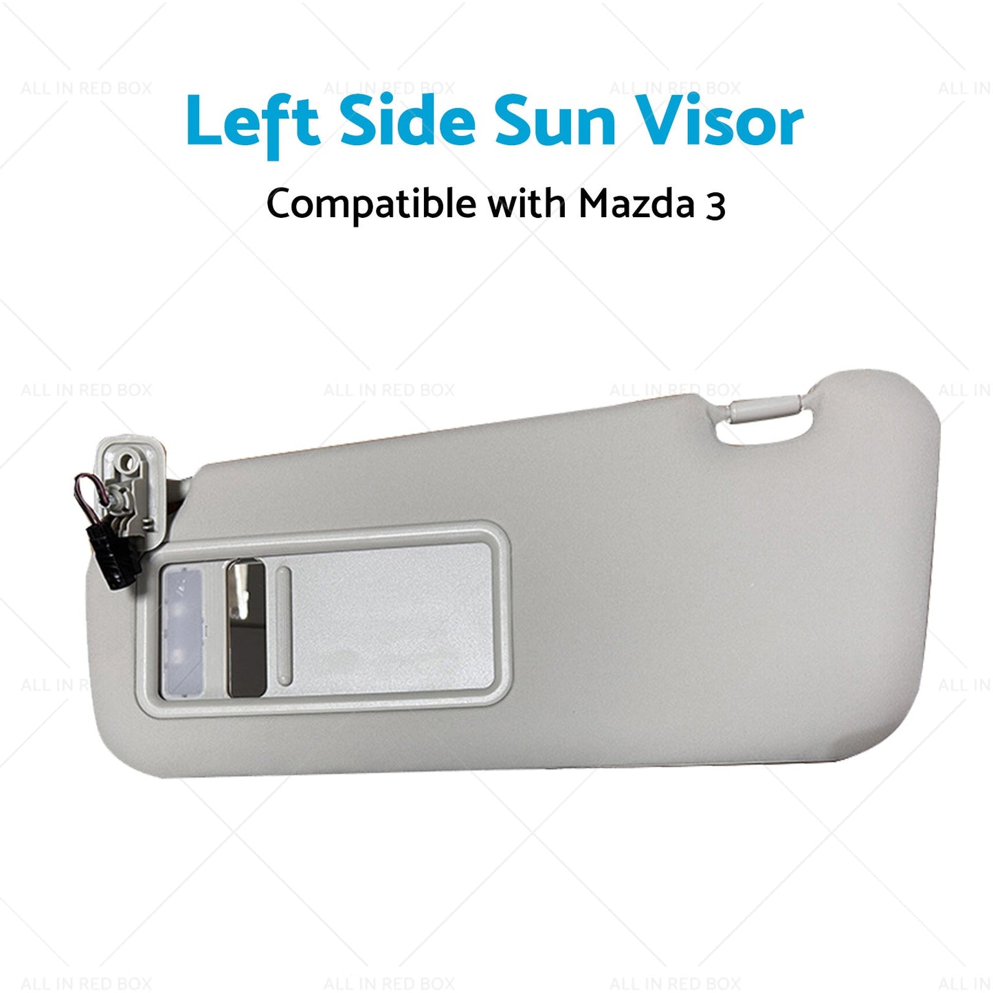 BBM2-69-320C-75 Left Side Sun Visor Suitable for 10-13 Mazda 3 Hatchback-3