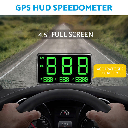 GPS Head Up Display Speedometer Odometer Digital Speed MPH with Over Speeding Alarm-1
