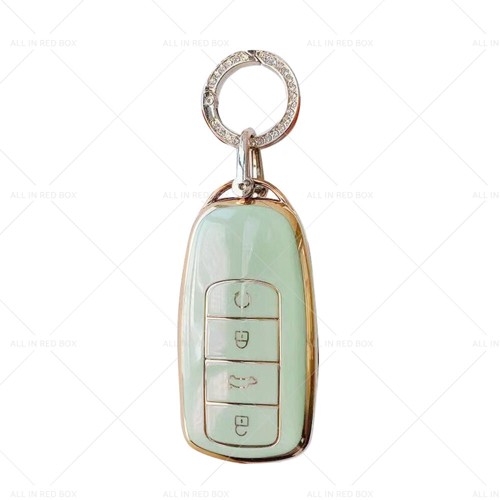 TPU Car Remote Key Fob Case Cover Suitable For Chery Omoda 5 Green-1