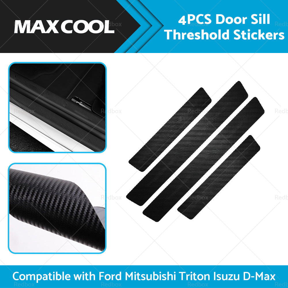 4PCS Front Rear Door Sill Threshold Sticker Suitable for Ford Ranger Wildtrak-2