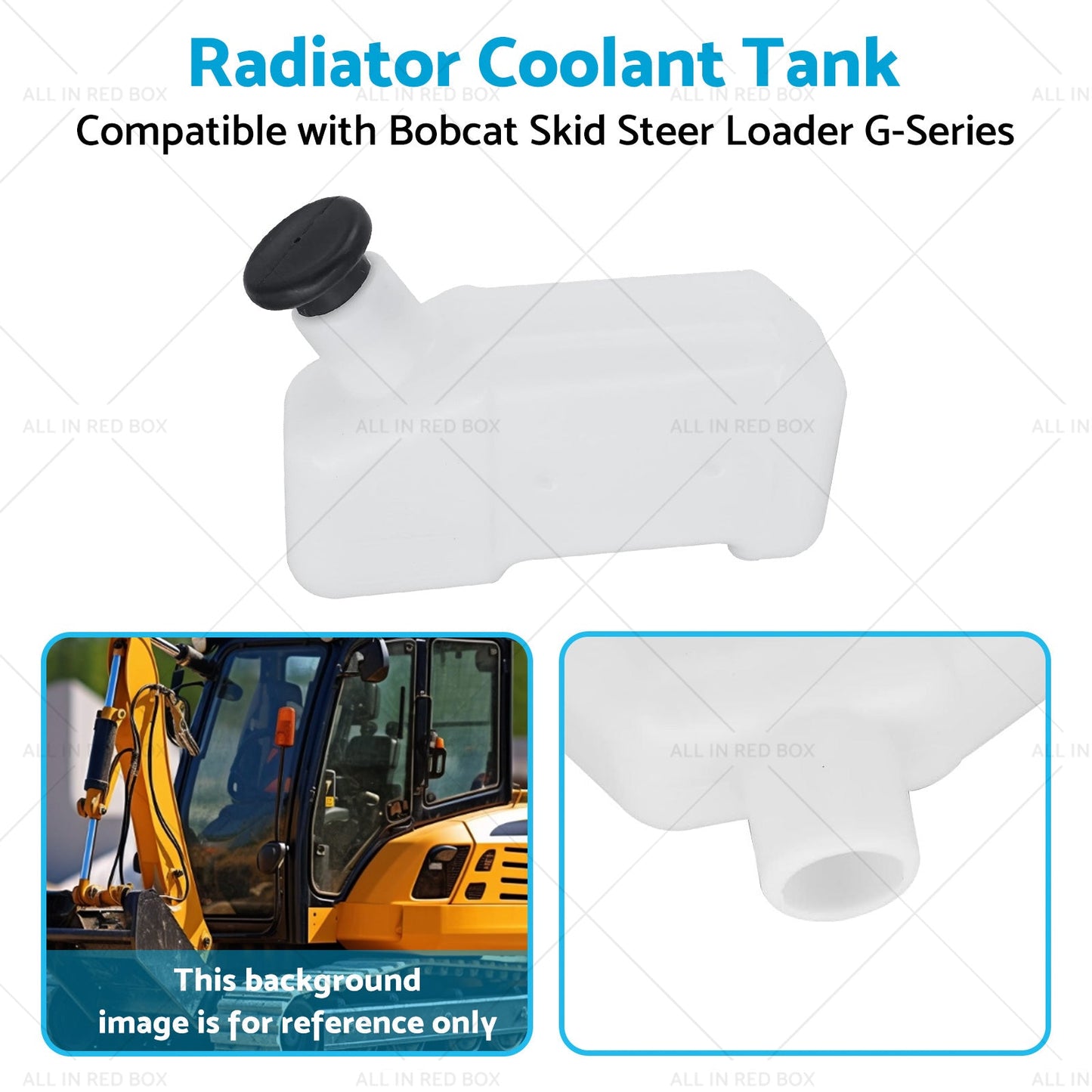 Radiator Water Coolant Reservoir Tank Suitablefor Bobcat 653 742 743 751 6576660-4