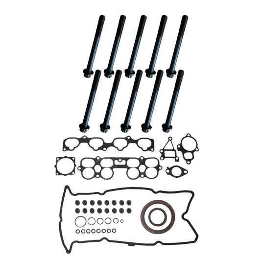 VRS Head Gasket Kit & Bolt Set Suitable for Nissan Xtrail T30 2.5 QR25DE 2001-07-1