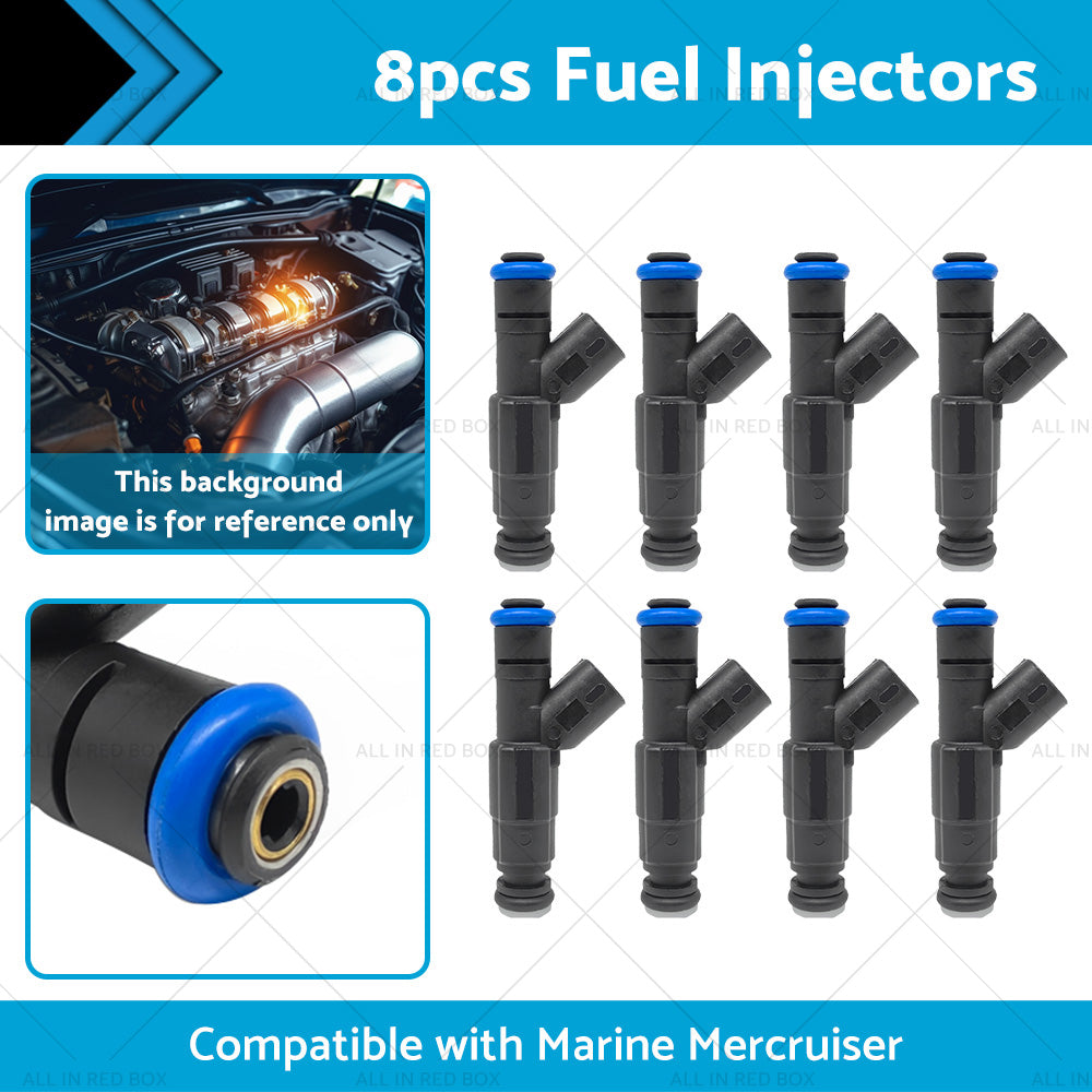8X Fuel Injectors Suitable for Marine Mercruiser V8 MPI 5. 7 4. 3 5. 0 350 Mag-1