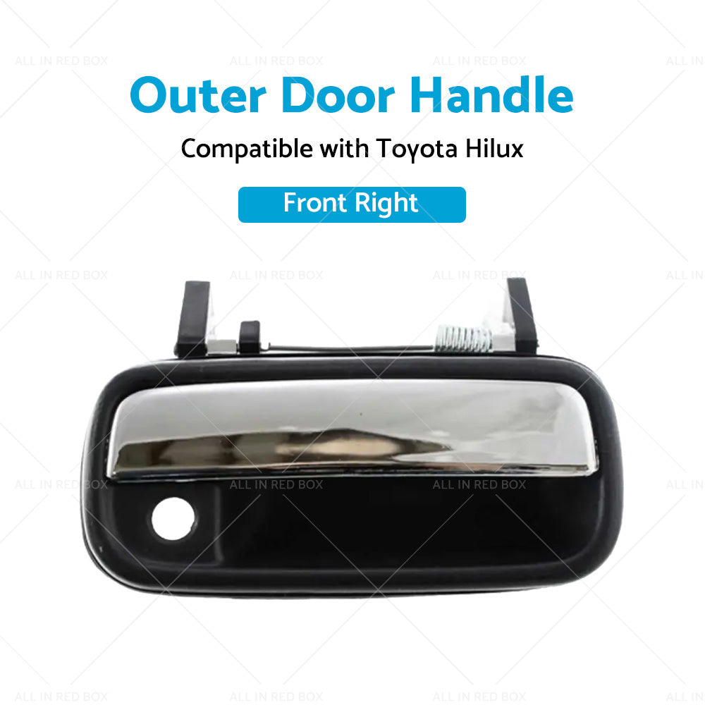 Chrome Front Right Outer Door Handle Suitable For Toyota Hilux 1988-1997-3