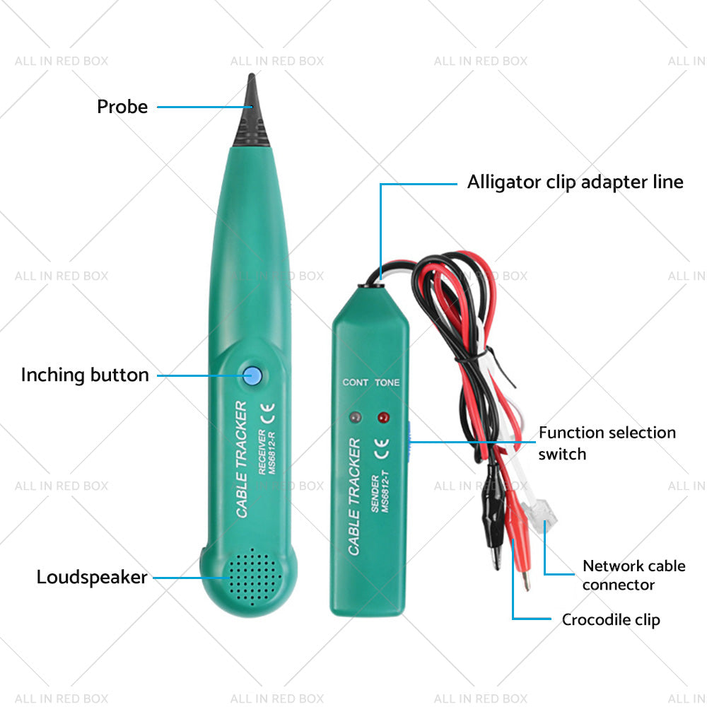 Cable Finder Tone Generator Probe Tracker Wire Network Telephone Tracer-4
