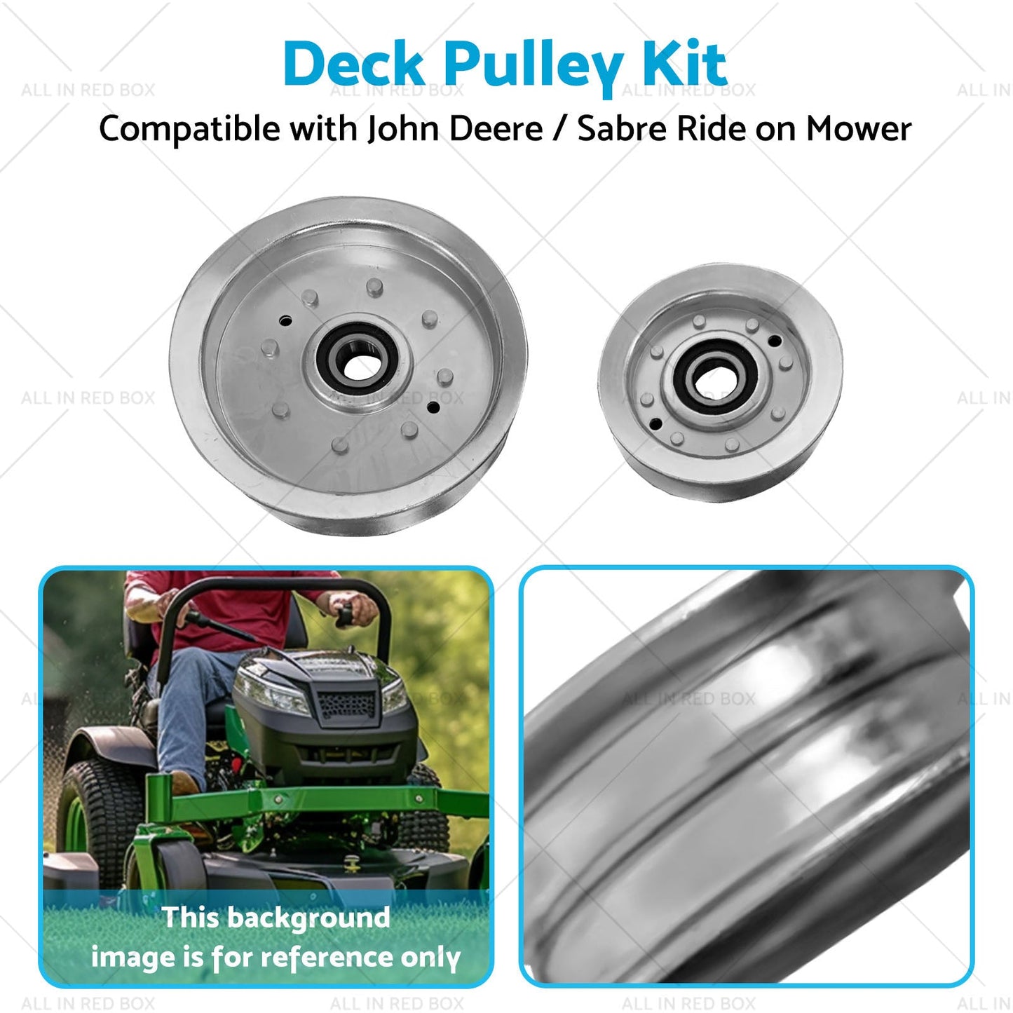Deck Pulley Kit Ride on Mower Suitable for 42 inch John Deere Sabre GY20067 GY20629-4