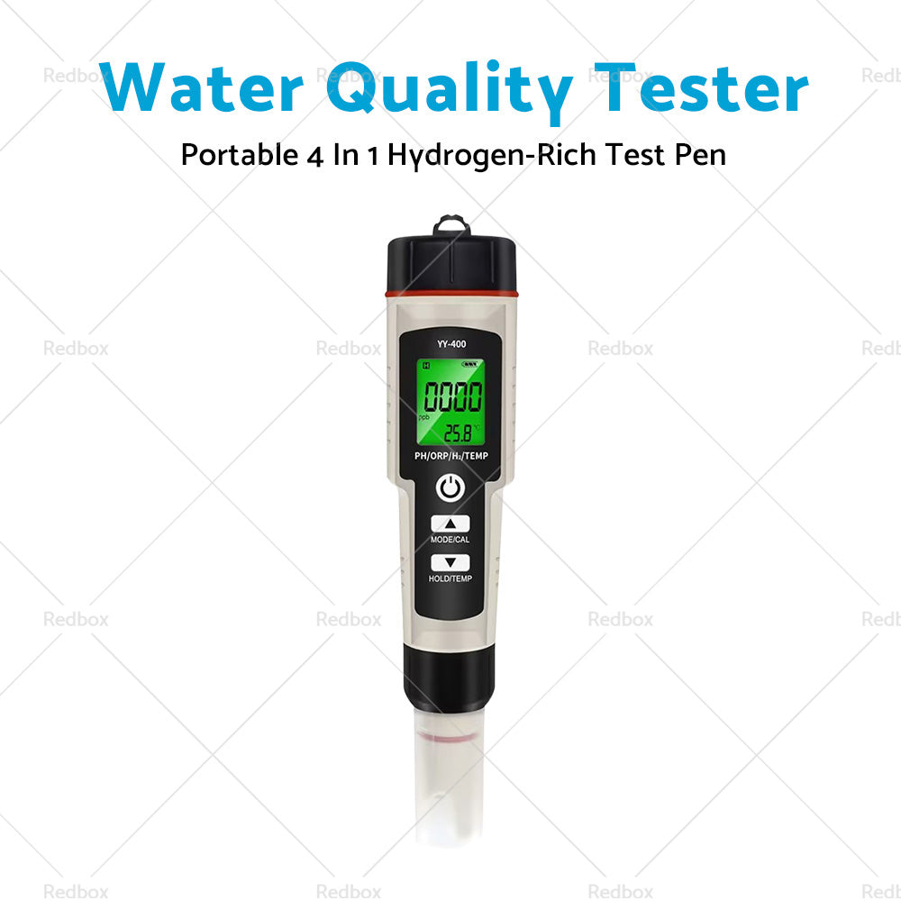 Portable 4 In 1 Hydrogen-Rich Test Pen PH ORP TEMP Water Quality Meter Tester-4