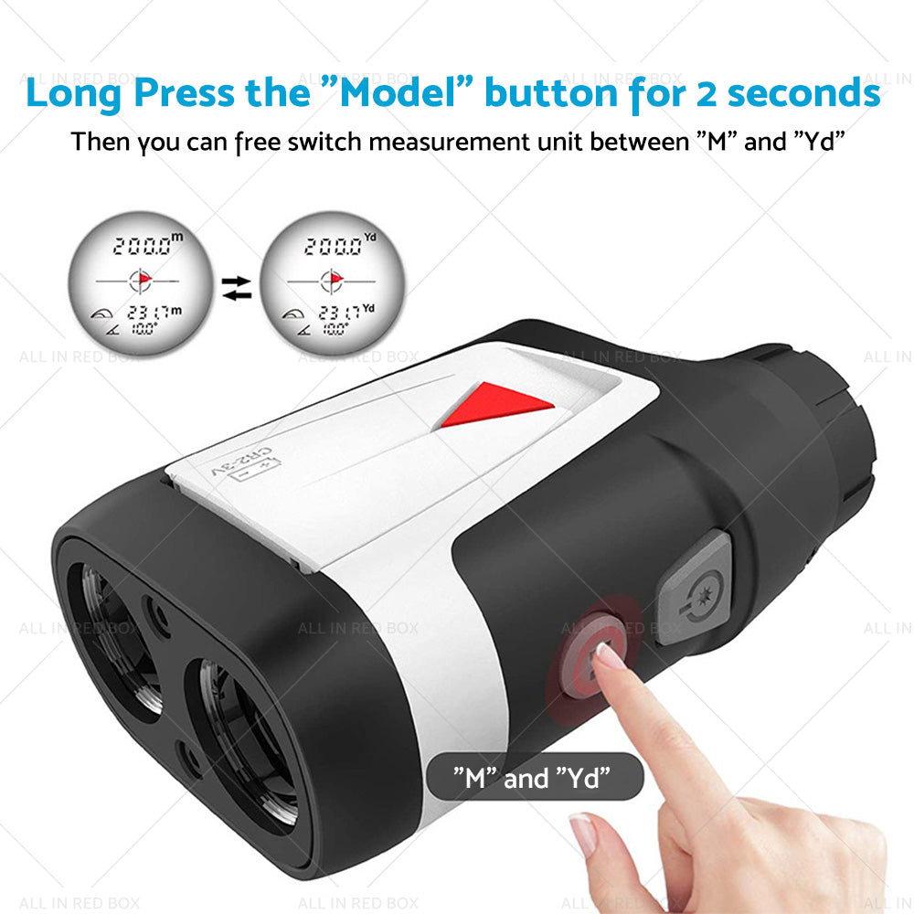 Mileseey 600M Golf Laser Range Finder with Slope On Off Flagpole Lock Vibration-3