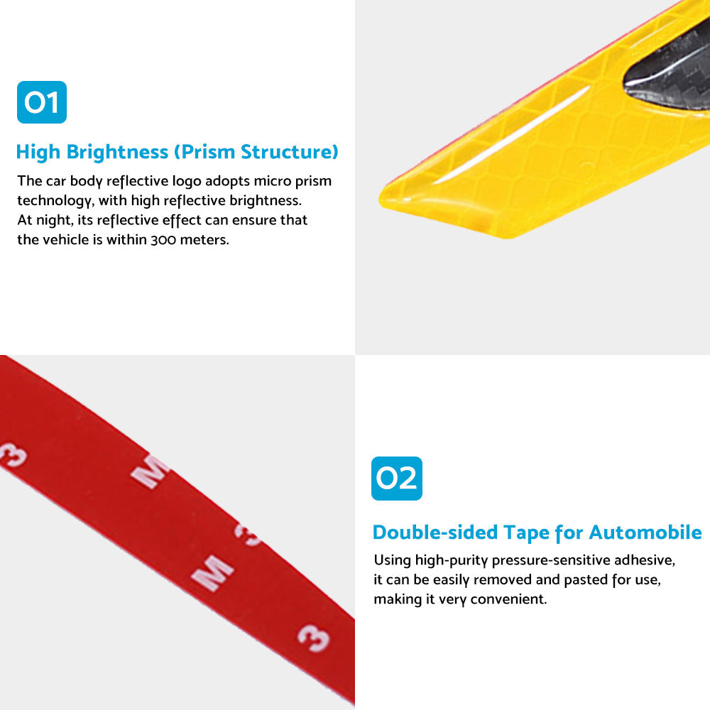 Reflective Carbon Fiber Car Door Edge Guard Bump Protector Sticker Universal-3