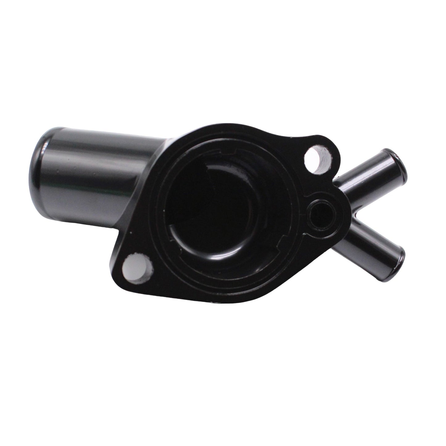 Black Twin Port Thermostat Housing Suitable for Holden V8 253 308 WB LH LX HX HZ-2