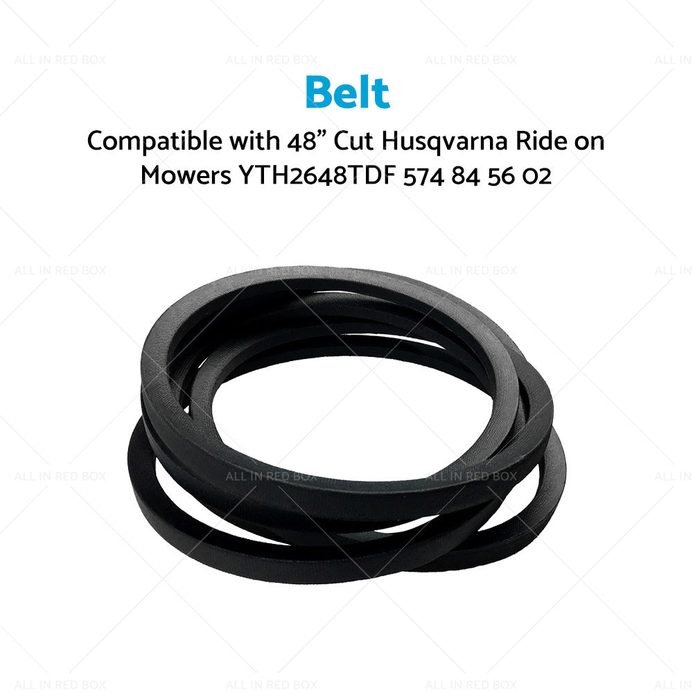 Deck Belt Suitable For 48inch Cut Husqvarna Ride on Mowers YTH2648TDF 574845602-1