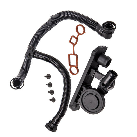 Crankcase Breather Hose & PCV Valve Kit Suitable for VW Golf MK5 Audi A4 2.0T-1