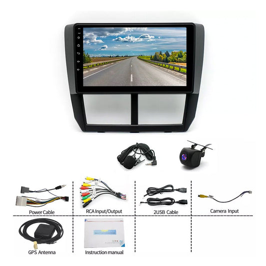 9'' In-Dash Unit Android 13 Car Stereo Suitable For Forester 08–12 Impreza 07-13-1