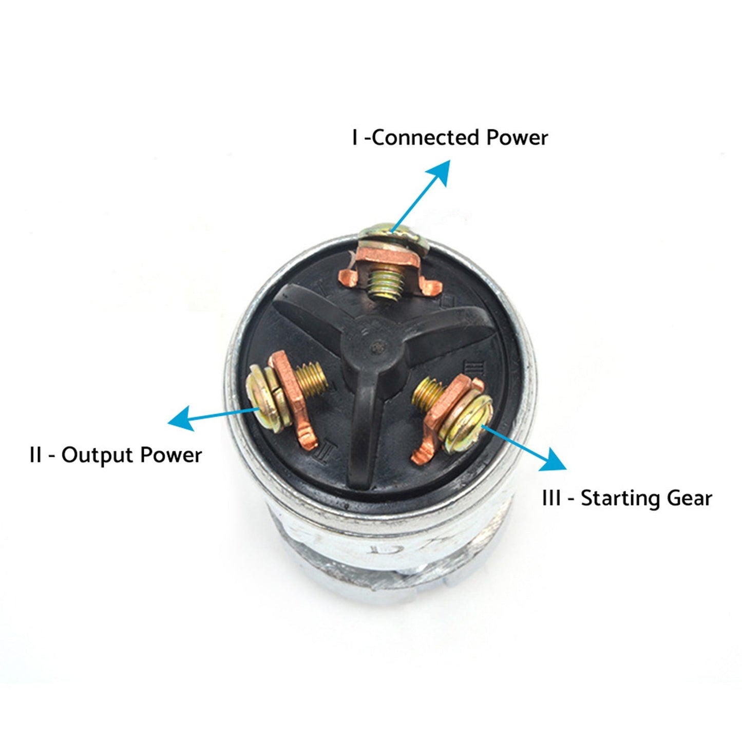 Universal 3 Position Ignition Start Switch Key Lock Suitable For Motorcycle Tractor Boat Car-4