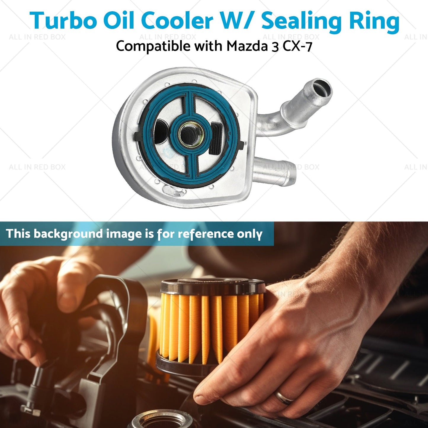 LF6W14700A Turbo Oil Cooler W or Sealing Ring Suitable for Mazda 3 CX-7 03-14-4