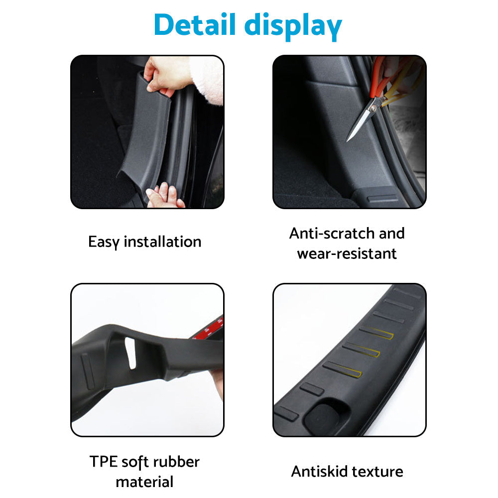 Rear Bumper Guard Trunk TPE Protector Cover Suitable For Tesla Model Y 22-23-4
