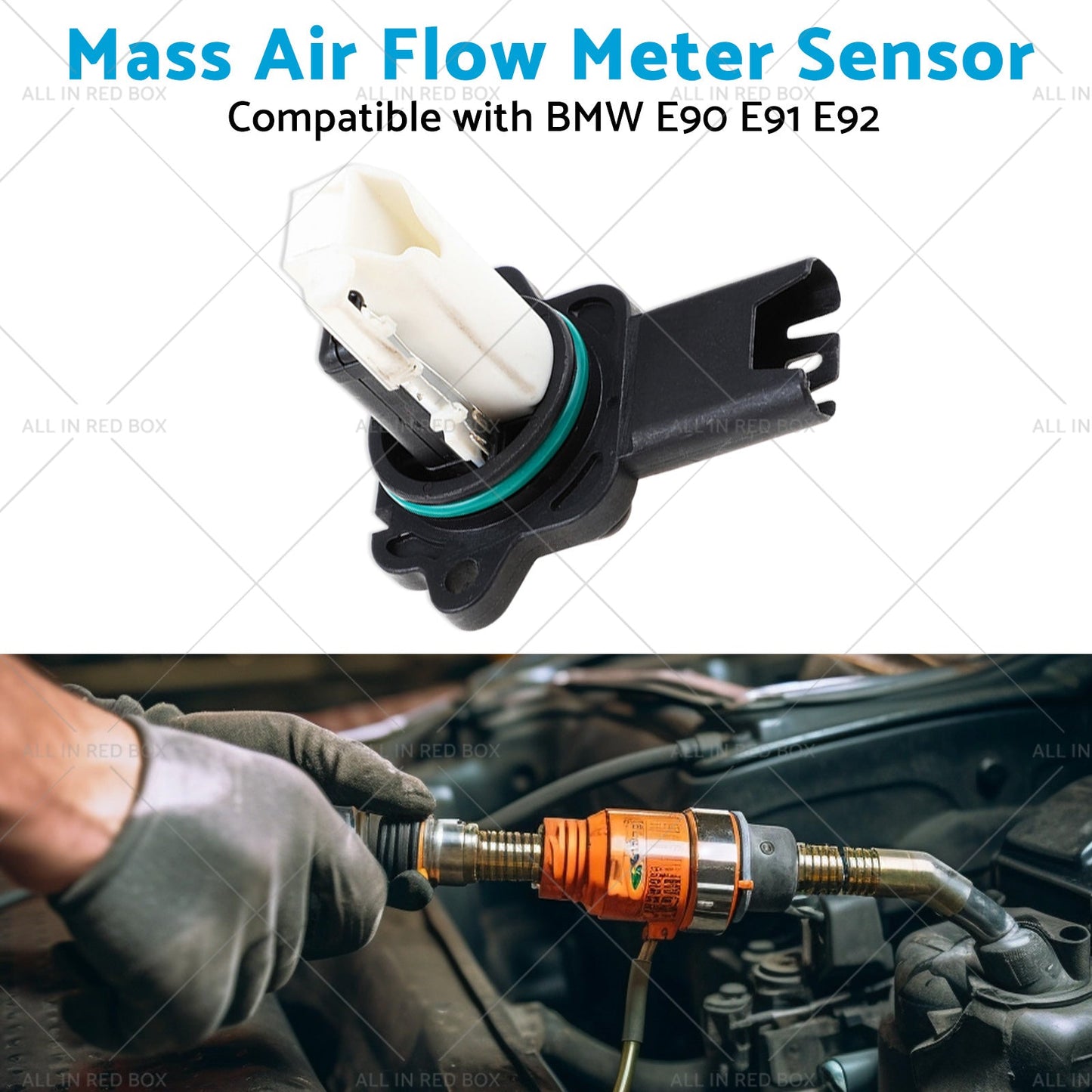 Mass Air Flow Meter Sensor Suitable for BMW E90 E91 E92 523i 525i 323i 325i 520i-4