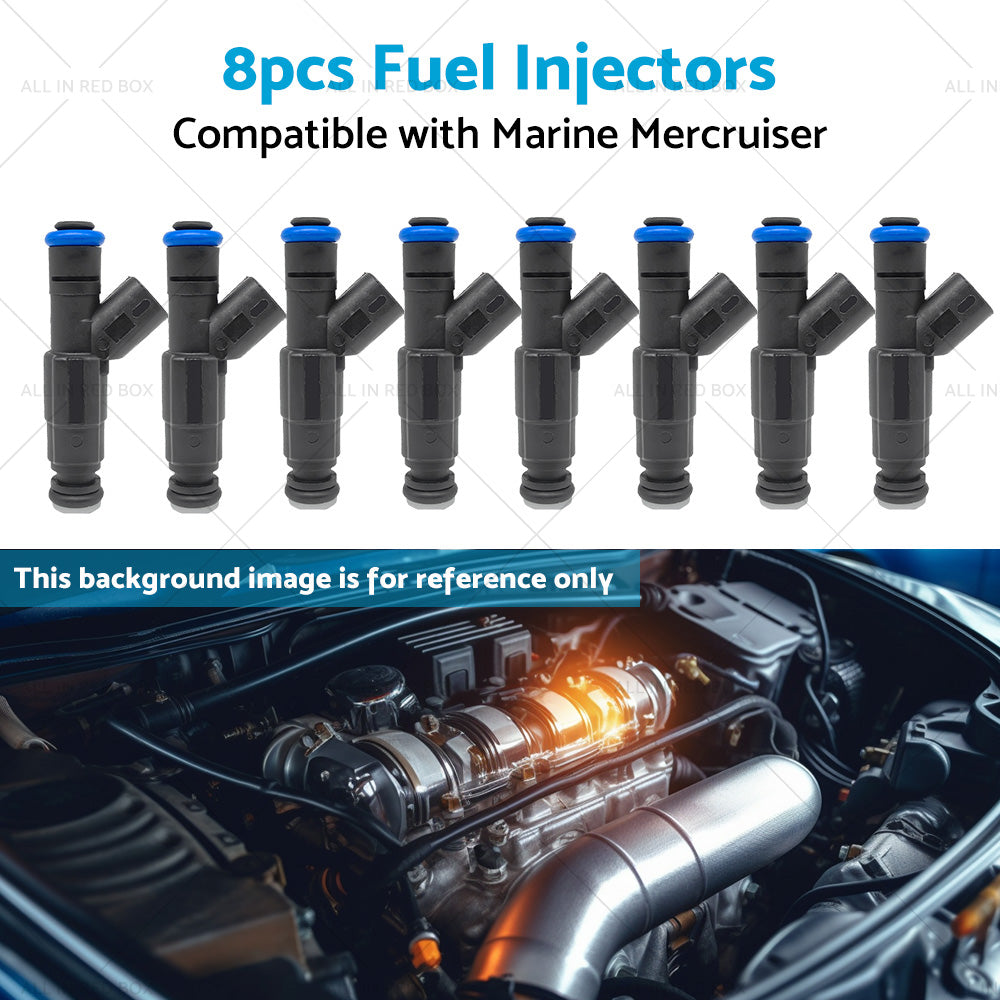 8X Fuel Injectors Suitable for Marine Mercruiser V8 MPI 5. 7 4. 3 5. 0 350 Mag-4