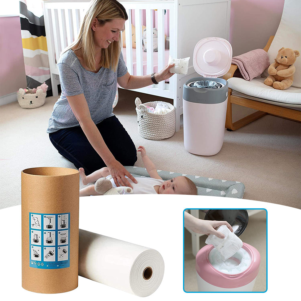 100/200/400m Nappy Bin Refill Kit Compatible With Tommee Tippee Sangenic Refills-4